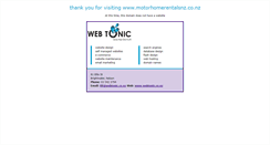 Desktop Screenshot of motorhomerentalsnz.co.nz